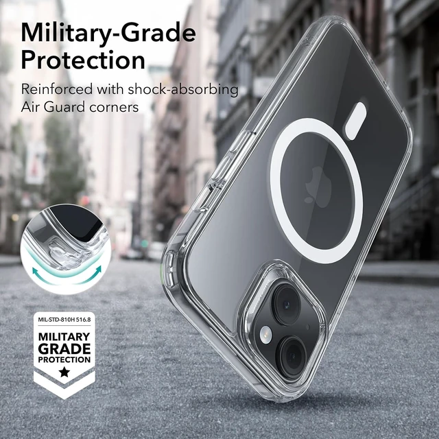 Alt view image 5 of 7 - Classic Hybrid for iPhone 15 Case Clear