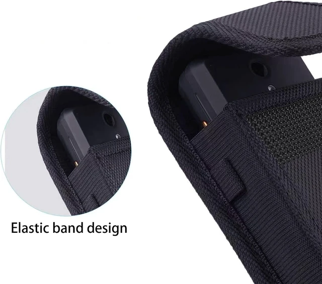 Alt view image 3 of 5 - Flip Phone Case with Belt Loop Clip Closure Oxford Cloth Case for Alcatel Go MyFlip TCL Flip 4/3 Blu Cingular Flex 2 Consumer Cellular IRIS Nokia 2720 2760 2780 Oxford Cloth