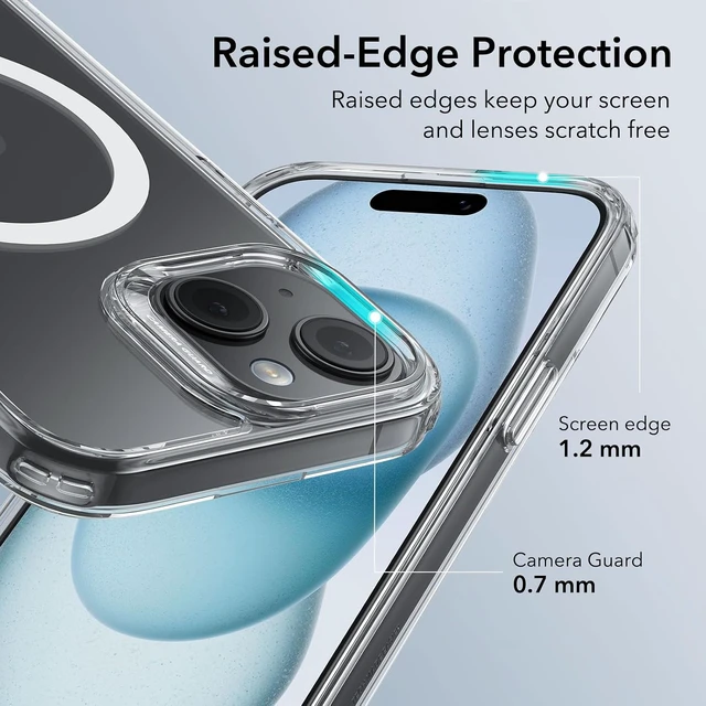 Alt view image 6 of 7 - Classic Hybrid for iPhone 15 Case Clear