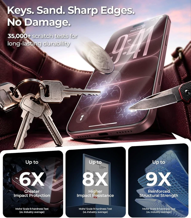 Alt view image 4 of 7 - 2-Pack for iPhone 18 Pro Max Screen Protector 18 ProMax Tempered Glass 6.9