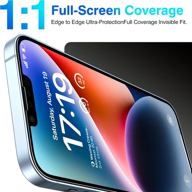 Alt view image 3 of 7 - -4+2 Pack for iPhone 14 Screen Protector (6.1) HD Clear