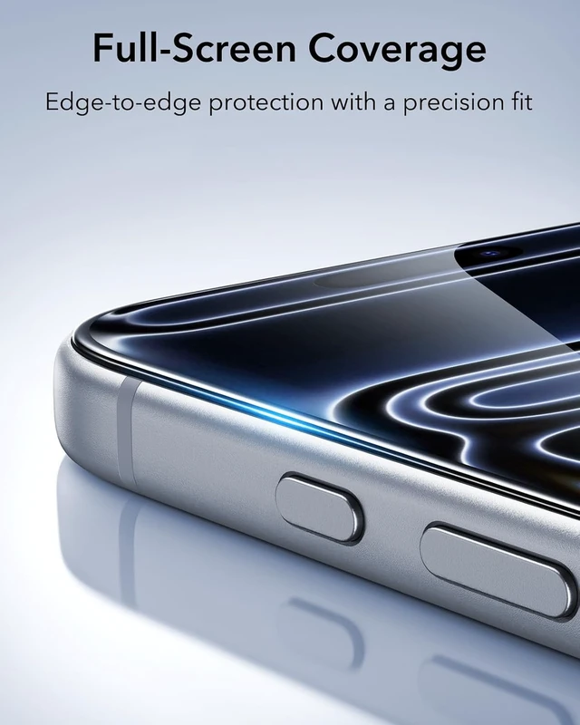 Alt view image 7 of 7 - 3 Pack for iPhone 17 Pro Max Screen Protector Classic Clear