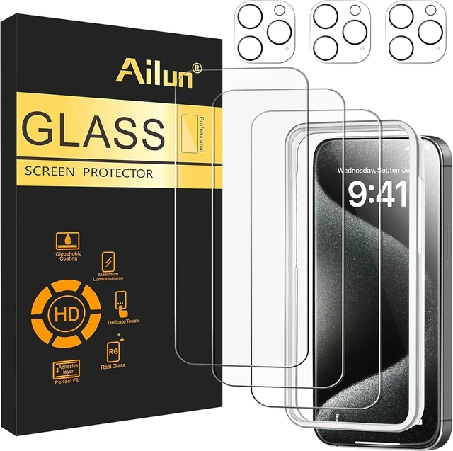 Main image of Screen Protector + Camera Lens Protector for iPhone 15 Pro Max