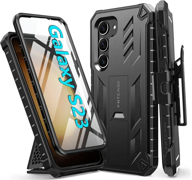 Main image of for Galaxy S23 Case Belt Clip Built-in Screen Protector