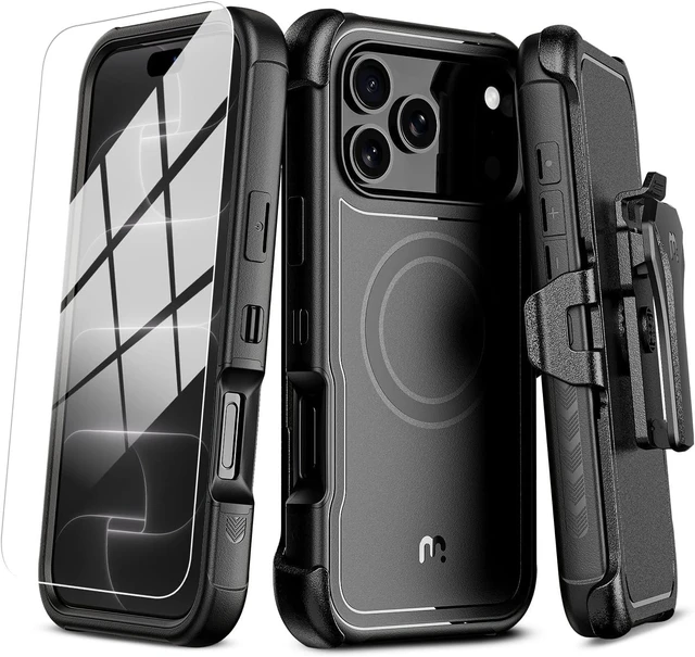 Main image of for iPhone 18 Pro Case with Belt Clip Holster Magnetic Case
