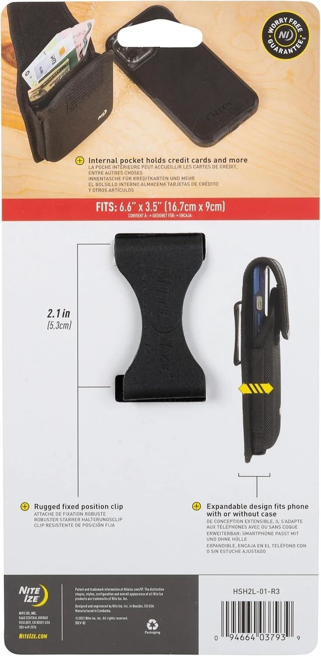 Alt view image 6 of 7 - Clip Case Hardshell Universal Rugged Holster - Belt Clip Phone Case for Easy Access - Heavy Duty & Protective - Multi-Purpose - Durable Design - Hardshell Vertical XXL