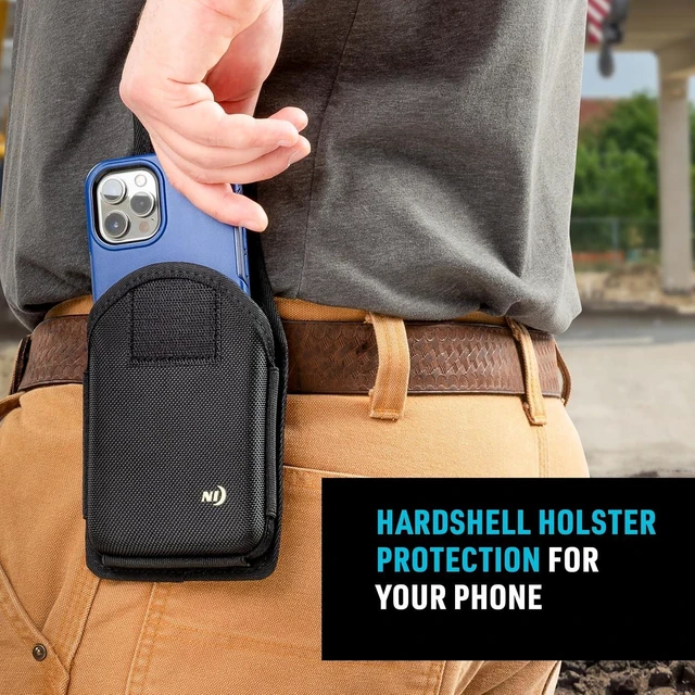 Alt view image 3 of 7 - Clip Case Hardshell Universal Rugged Holster - Belt Clip Phone Case for Easy Access - Heavy Duty & Protective - Multi-Purpose - Durable Design - Hardshell Vertical XXL