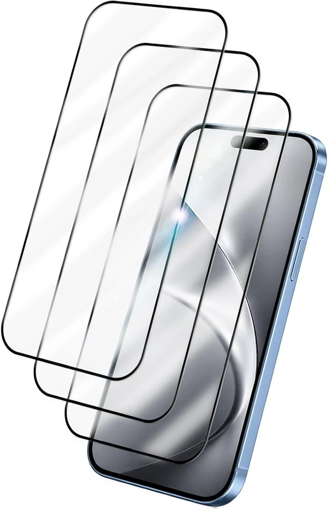 Main image of 3 Pack Screen Protector for iPhone 18 Pro 9H HD Clear Glass