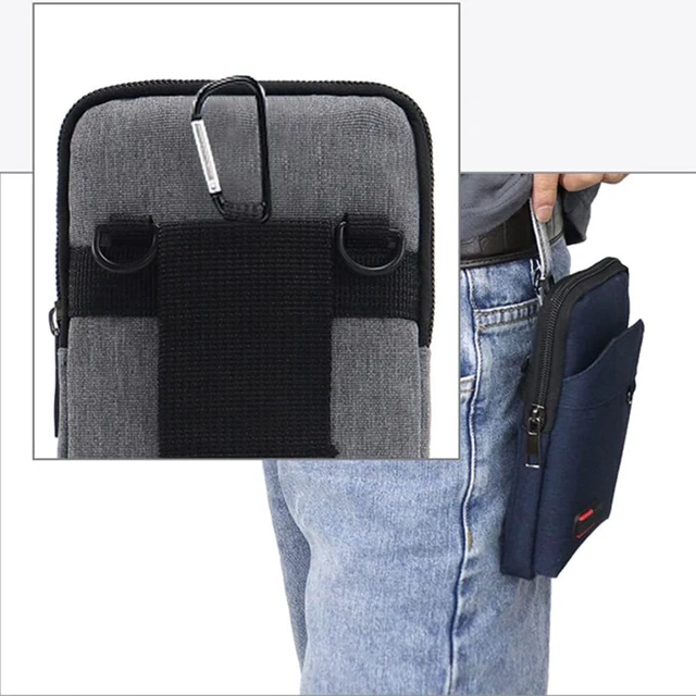 Alt view image 7 of 7 - Travel Cell Phone Pouch Belt Pouch Phone Holster Crossbody Bag with Shoulder Strap for iPhone Case Holder for Hand with Neck Lanyard Smartphone Walking Passport Wallet (Black A)