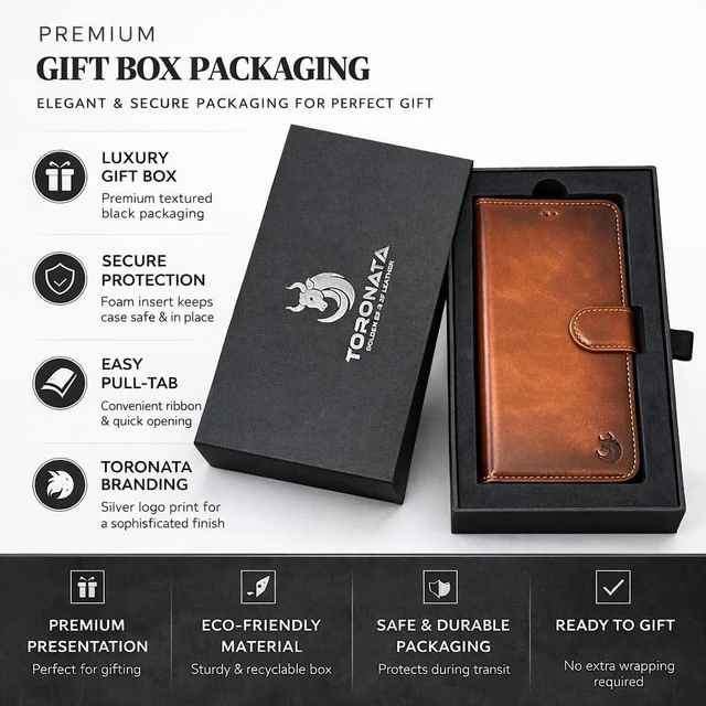 Alt view image 5 of 7 - Vegas Wallet Phone Case Compatible with iPhone 15 Plus 6.7in Elegant Full-Grain Leather Phone Case Wallet Card Holder Wallet RFID Blocking with Kickstand Card Slots (Tan)