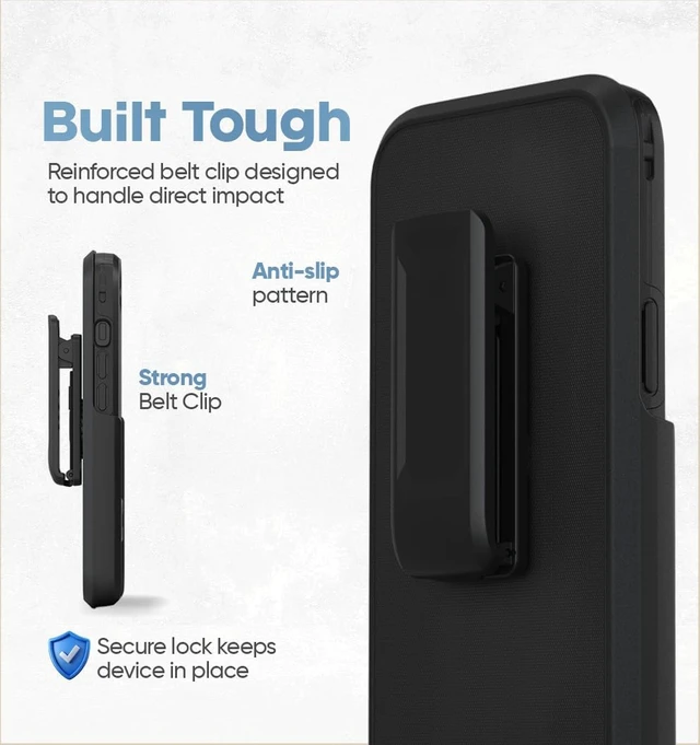 Alt view image 5 of 7 - for iPhone 17e Case with Belt Clip and Stand Magnetic | 6.1