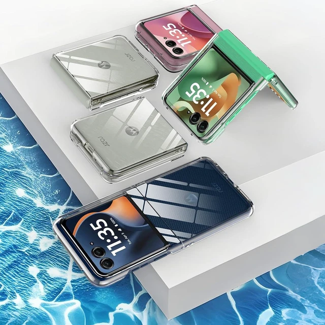 Alt view image 6 of 6 - Case for Razr 2026/2025 Razr 2026/2025 Phone Case with Screen Protector Slim Thin Shockproof Protective Bumper Cover for Moto Razr 2026/2025 Transparent