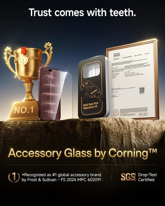 Alt view image 2 of 7 - 3 Pack Tempered Glass for iPhone 18 Pro Screen Protector