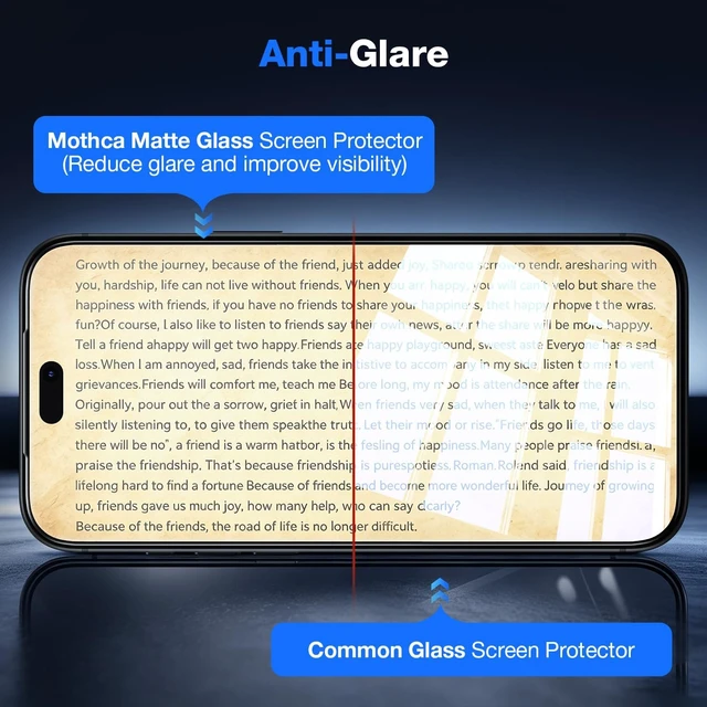 Alt view image 3 of 7 - for iPhone 18 Pro Matte Screen Protector - Anti Glare