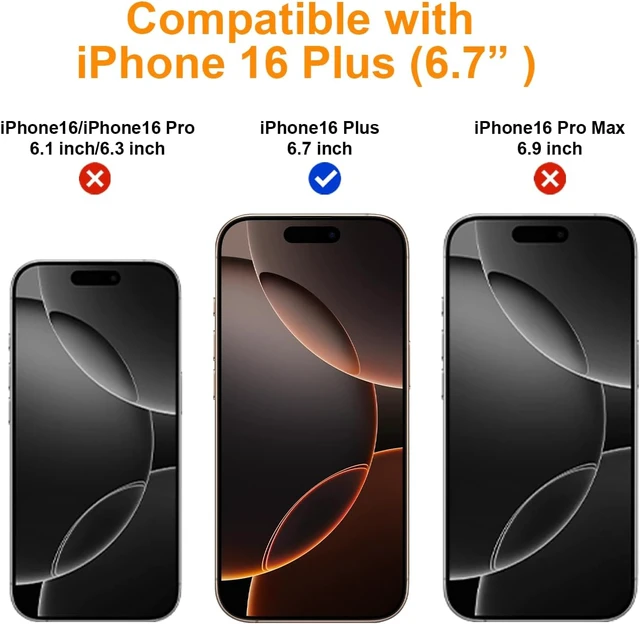 Alt view image 2 of 7 - Privacy Screen Protector for iPhone 16 Plus Full Edge Coverage 6.7 16 Plus Scratch Resistant Bubble Free Easy Installation Auto Dust-Elimination 2 Pack