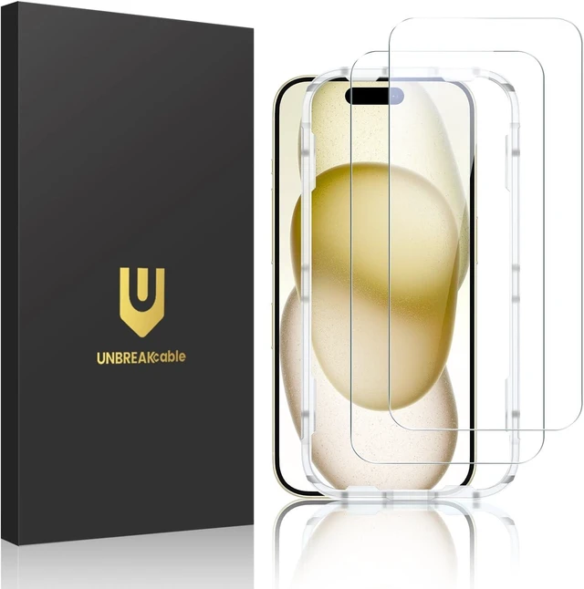 Main image of 2-Pack Screen Protector for iPhone 15/16 Tempered Glass
