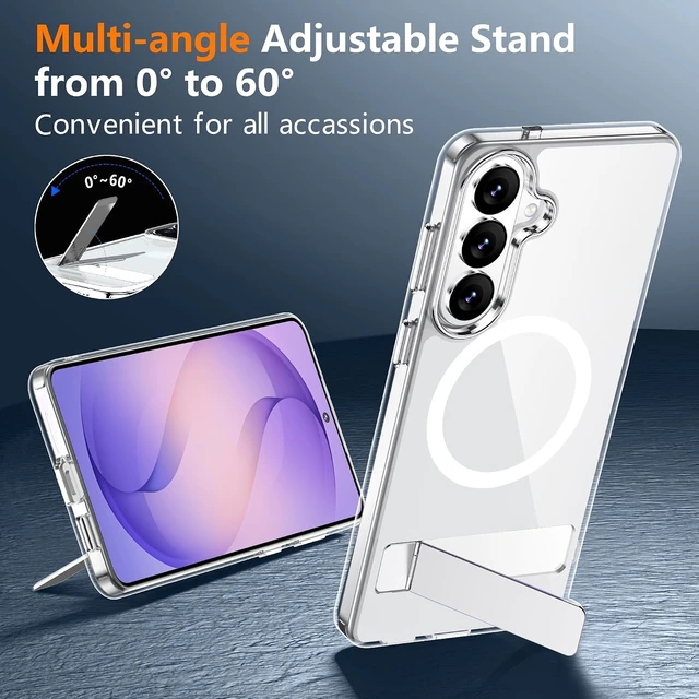 Alt view image 6 of 7 - for Galaxy S26 Case Built-in Stand Clear