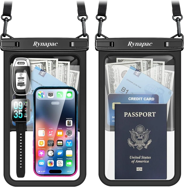 Main image of Large Waterproof Phone Pouch Up to 10 2 Pack IPX8 Protector Pouch
