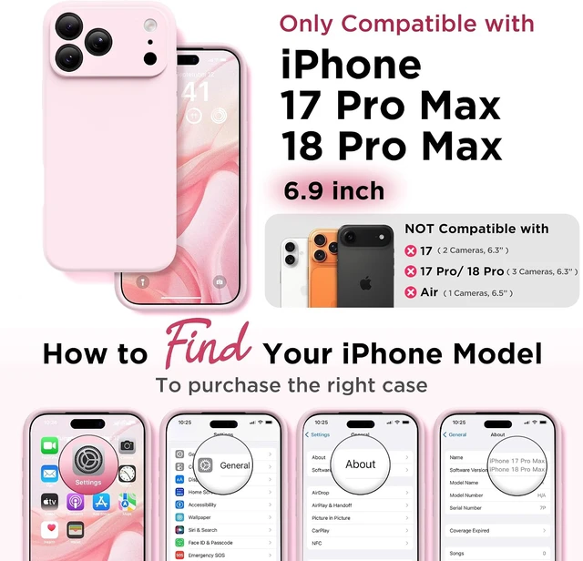 Alt view image 2 of 7 - Magnetic for iPhone 18 Pro Max Case/17 Pro Max Case Chalk Pink