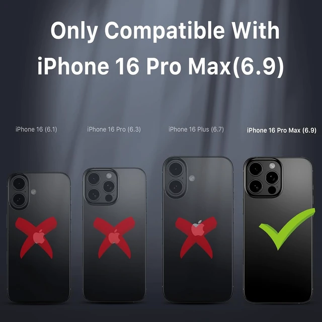 Alt view image 2 of 7 - for iPhone 16 Pro Max Case with Belt Clip Holster Black