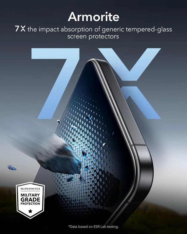 Alt view image 4 of 7 - 3 Pack for iPhone 16 Pro Max Screen Protector Armorite