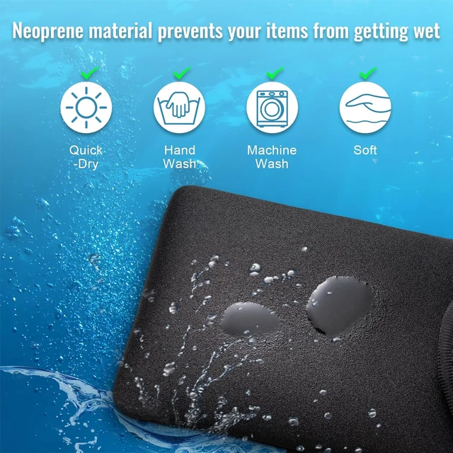 Alt view image 6 of 7 - Neoprene Phone Pouch with Crossbody Strap & Back Elastic Strap