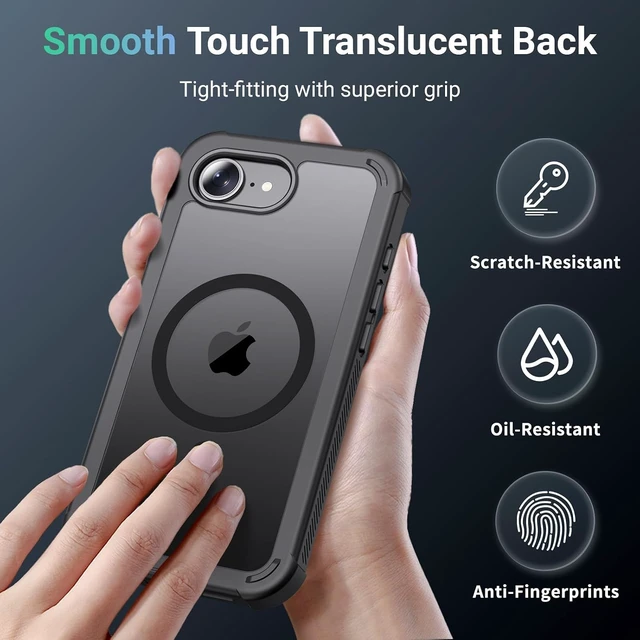Alt view image 5 of 7 - Magnetic for iPhone 17e Case& iPhone 16e Case Black