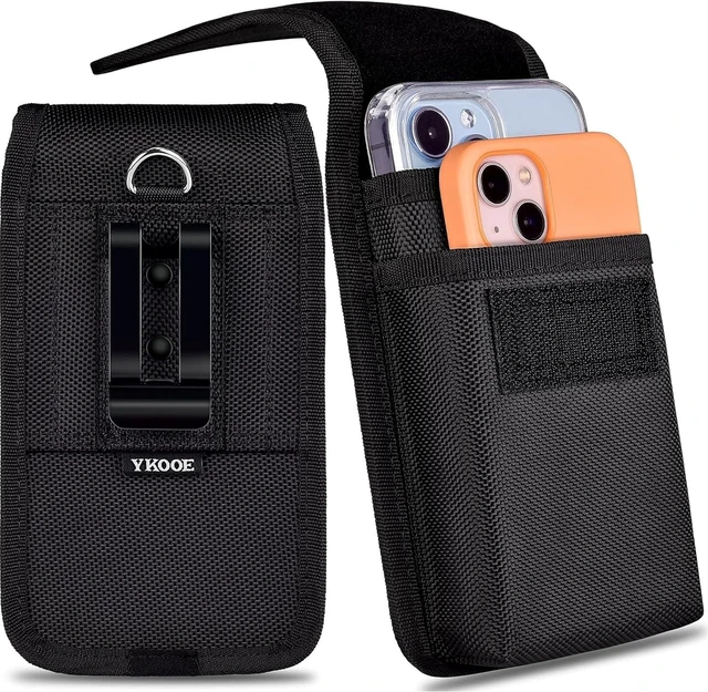 Main image of Dual Phone Holster for Two Phones Heavy Duty Belt Clip