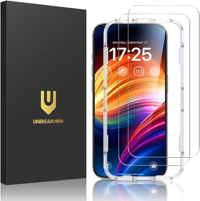 Main image of 2-Pack Screen Protector for iPhone 15/16 Tempered Glass