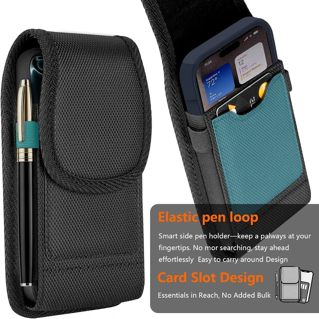 Alt view image 4 of 7 - Magnetic Cell Phone Holster with Belt Clip for iPhone Galaxy