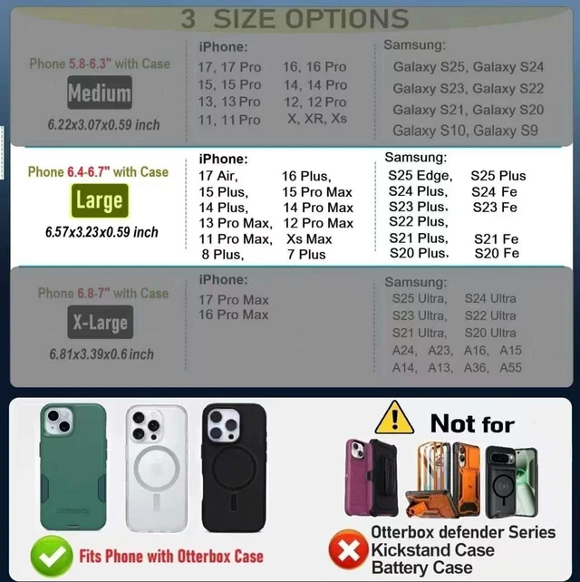 Alt view image 2 of 7 - Magnetic Cell Phone Holster with Belt Clip for iPhone Galaxy