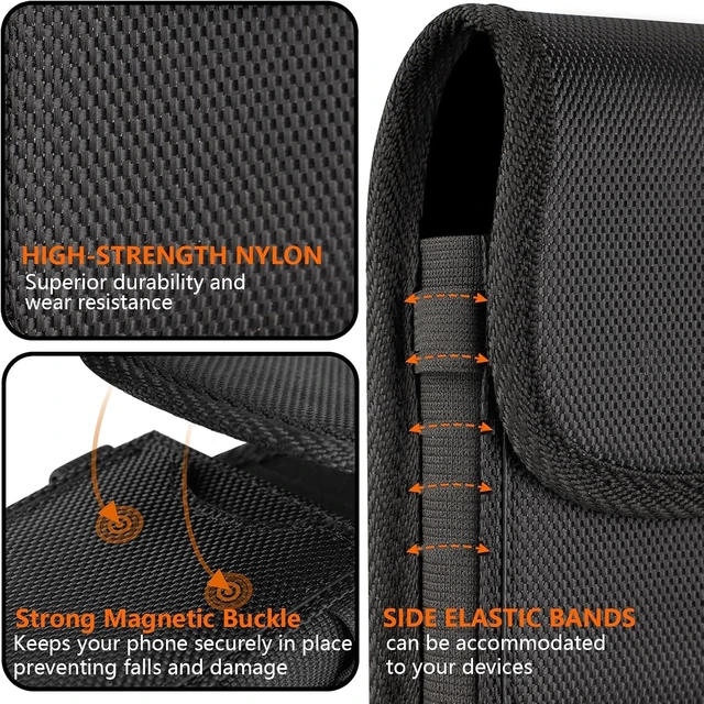 Alt view image 3 of 7 - Magnetic Cell Phone Holster with Belt Clip for iPhone Galaxy