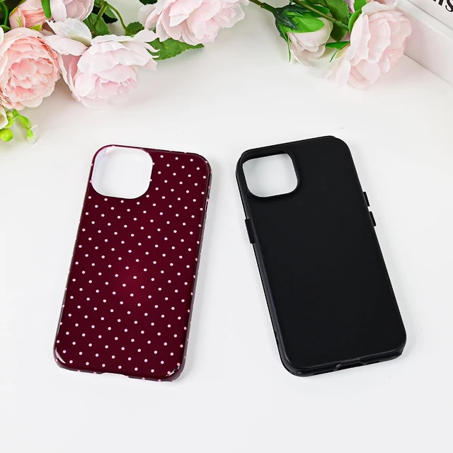 Alt view image 2 of 7 - Polka Dot Pattern Phone Case for iPhone 13/14 6.1 Wine