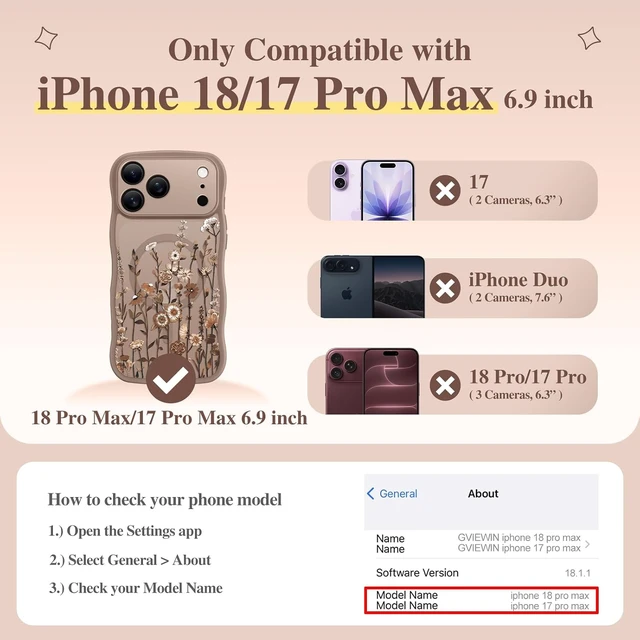 Alt view image 2 of 7 - for iPhone 18 Pro Max Case/17 Pro Max Case Compatible with MagSafe