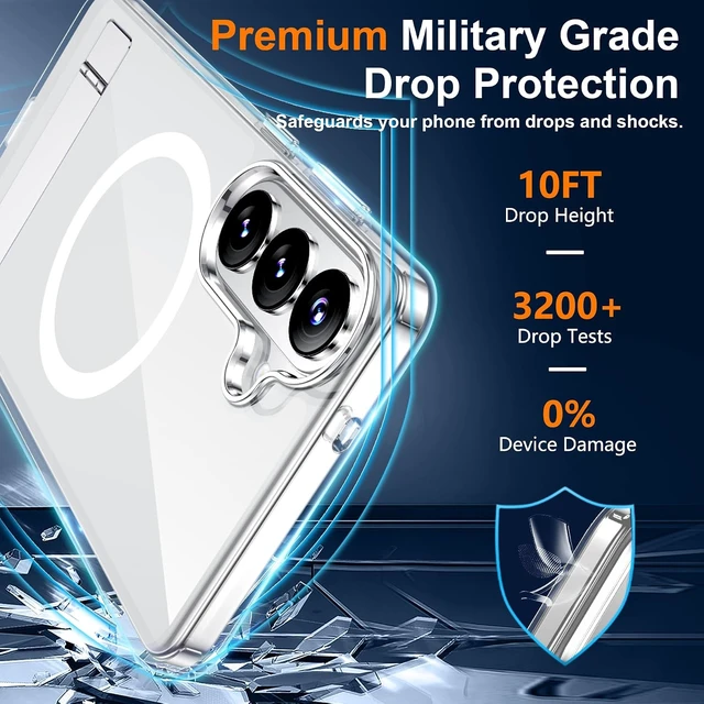 Alt view image 3 of 7 - for Galaxy S26 Case Built-in Stand Clear