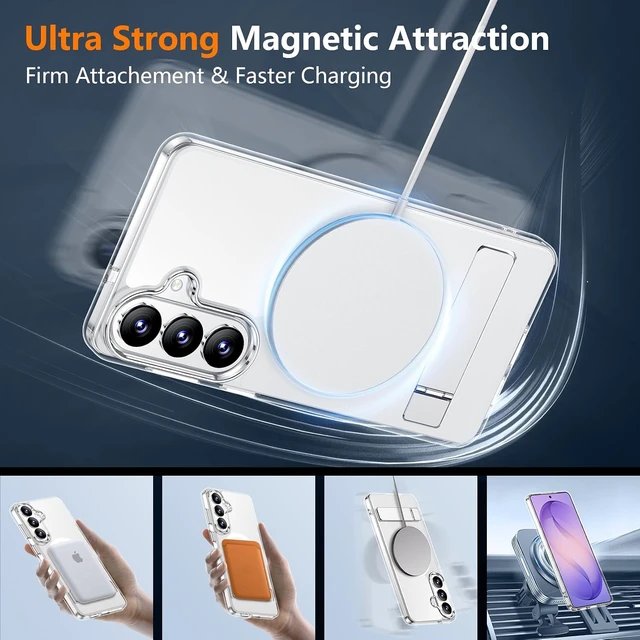 Alt view image 4 of 7 - for Galaxy S26 Case Built-in Stand Clear