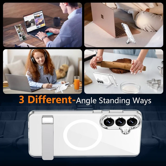 Alt view image 7 of 7 - for Galaxy S26 Case Built-in Stand Clear