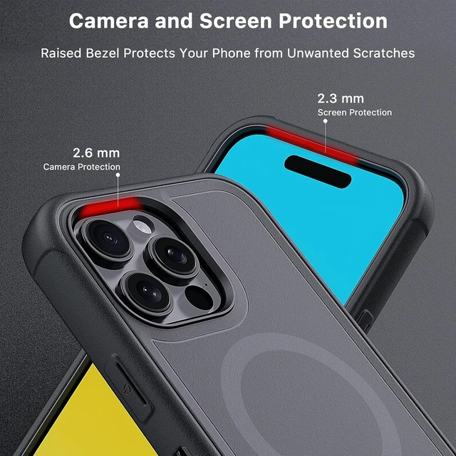 Alt view image 5 of 7 - for iPhone 16 Pro Max Case with Belt Clip Holster Black