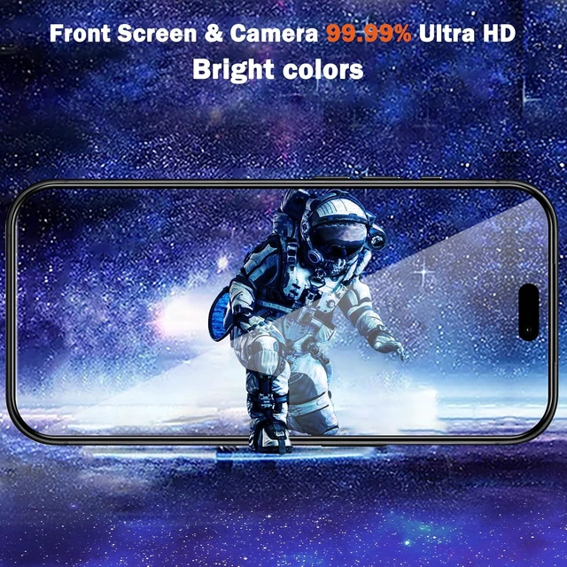 Alt view image 6 of 7 - 3 Pack Screen Protector for iPhone 18 Pro Max Tempered Glass