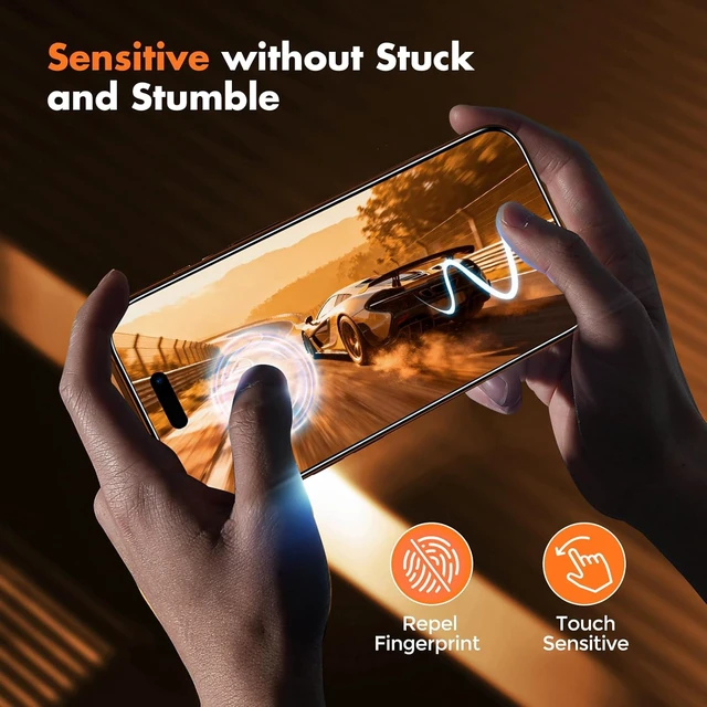 Alt view image 5 of 6 - 3-Pack Screen Protector for iPhone 17 Pro Max Full Coverage