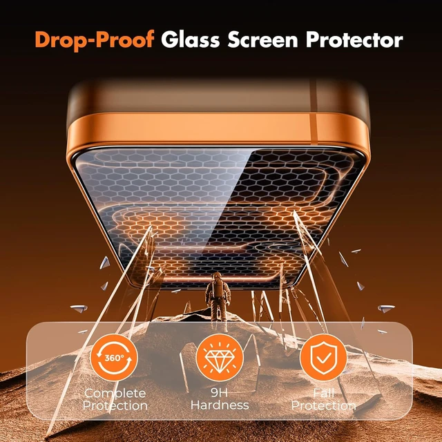 Alt view image 2 of 6 - 3-Pack Screen Protector for iPhone 17 Pro Max Full Coverage