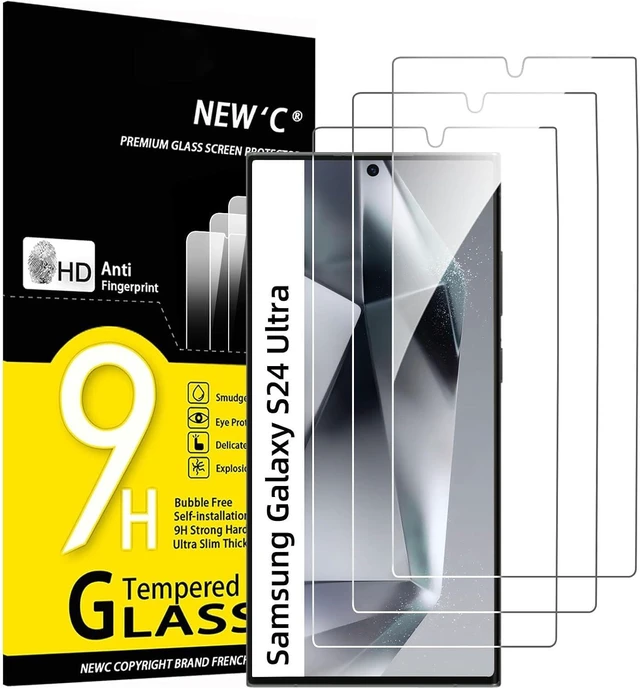 Main image of NEWC for Galaxy S24 Ultra Screen Protector Tempered Glass