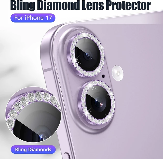 Alt view image 4 of 6 - 3+3 6 Pack for iPhone 17 Camera Lens Protector Cover