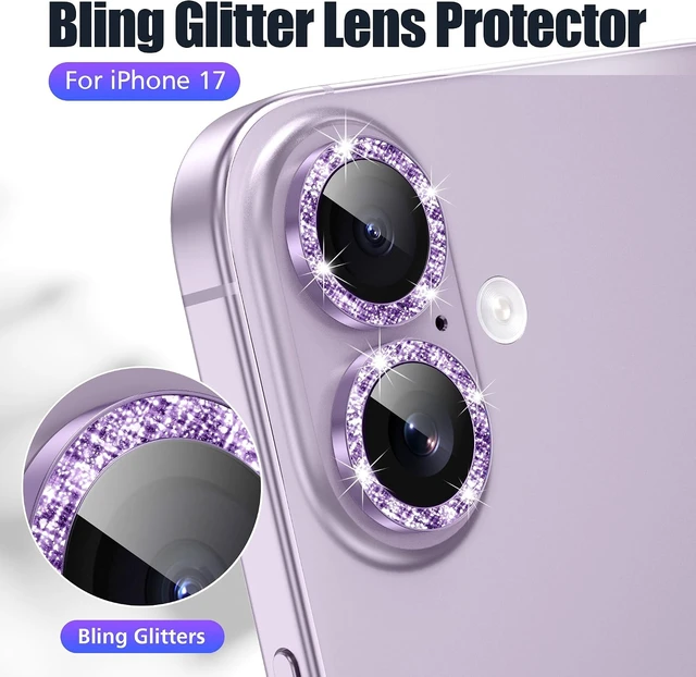 Alt view image 5 of 6 - 3+3 6 Pack for iPhone 17 Camera Lens Protector Cover