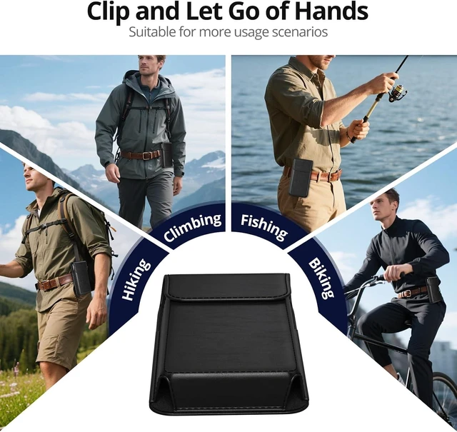 Alt view image 6 of 6 - Magnetic Closure Holster for Galaxy A17 A16 A15 A14 A37 A36 A35 A32 A73 5G A72 A71 A57 A56 A55 A54 XCover6 Pro Edge Moto G G22 G84 (Fits Regular Case) (Black)