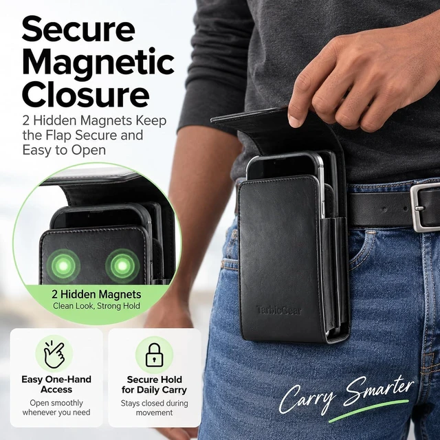 Alt view image 5 of 7 - Dual Phone Case for Two Phones Double Phone Holster