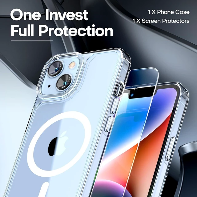 Alt view image 3 of 6 - for iPhone 14 Case Compatible with MagSafe Clear