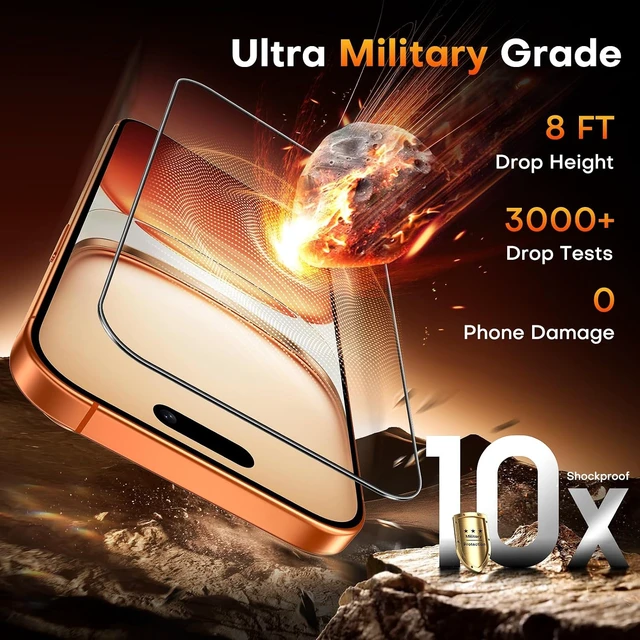 Alt view image 4 of 7 - for iPhone 17 Pro Screen Protector Easy Installation