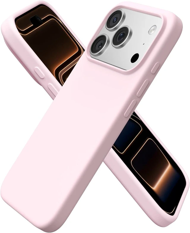 Main image of for iPhone 17 Pro Case 6.3 Slim Liquid Silicone Chalk Pink