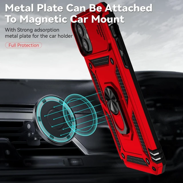 Alt view image 2 of 7 - for iPhone 11 Phone Case with HD Screen Protector 6.1 Red